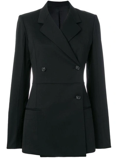 Helmut Lang Tailored Double-breasted Blazer In Black