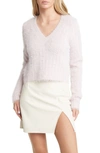 Vero Moda Lapoilu V-neck Sweater In Lavender Fog