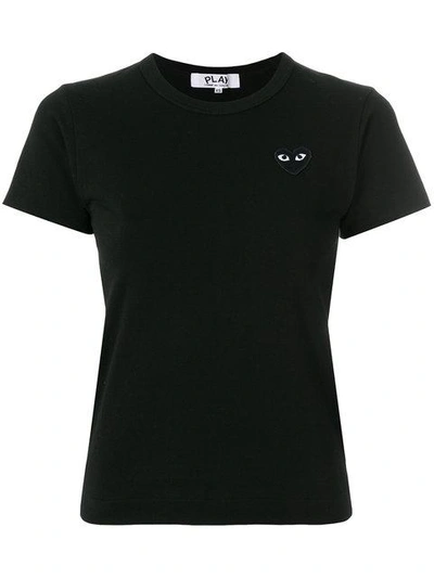 Comme Des Garçons Play Slim Fit T-shirt - Black In Black