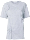 Helmut Lang Twist Knot T-shirt In Grey