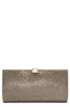 Stuart Weitzman The Vip Clutch In Gold Adobe