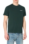 Armani Exchange Small Logo Graphic T-shirt In Green Gables