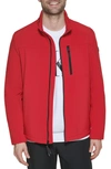 Calvin Klein Softshell Jacket In Deep Red
