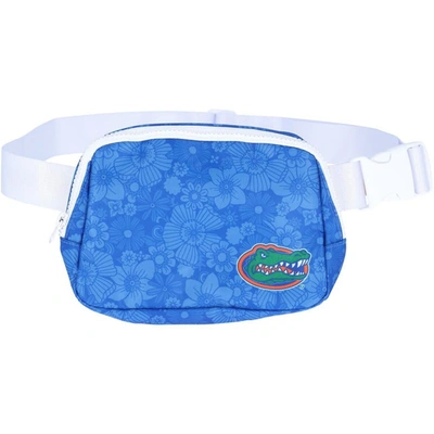 Zoozatz Florida Gators Floral Print Fanny Pack In Royal