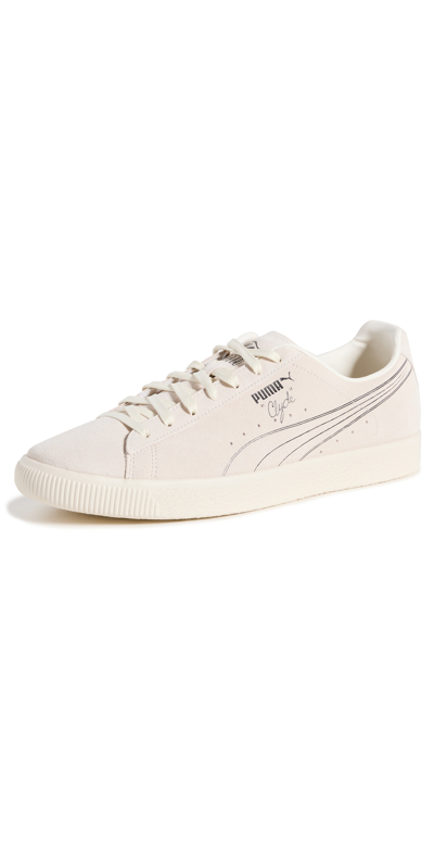 Puma Clyde No. 1 Sneaker In Frosted Ivory & Smokey Gray