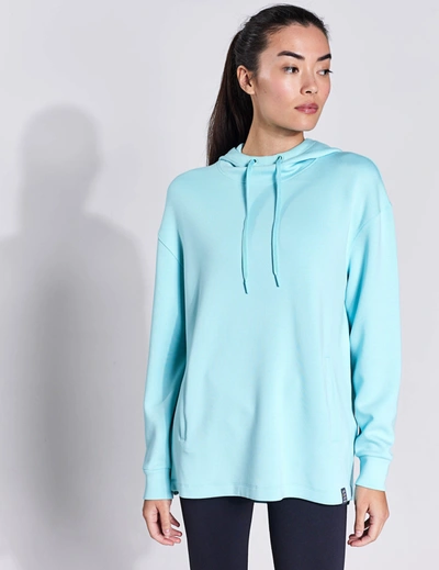 Goodmove Relaxed Long Sleeve Yoga Hoodie In Blue