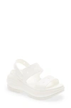 Crocs Classic Mega Crush Water Resistant Platform Sandal In White