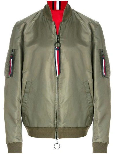 Tommy Hilfiger Reversible Bomber Jacket In Green | ModeSens