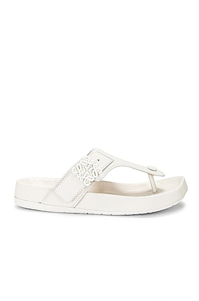 Loewe Anagram Sandal In White