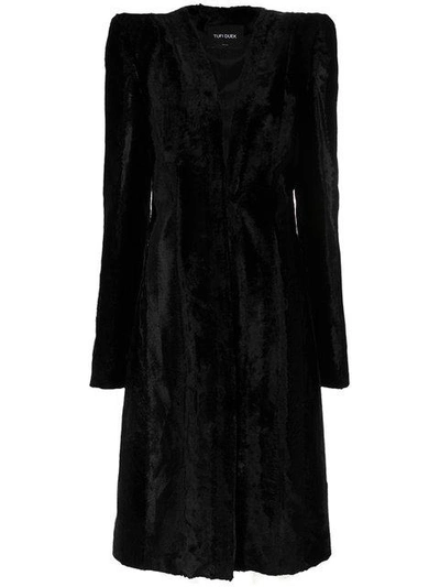 Tufi Duek Faux Fur Coat In Black