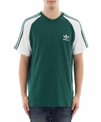 Adidas Originals Green Cotton T-shirt