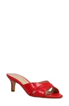 Pelle Moda Bea Heeled Sandal In Flame Patent