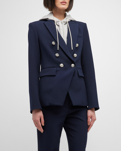 Veronica Beard Miller Dickey Jacket In Navy With Silver