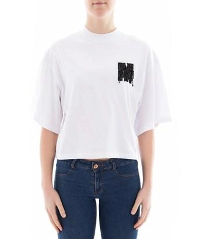 Msgm White Cotton T-shirt