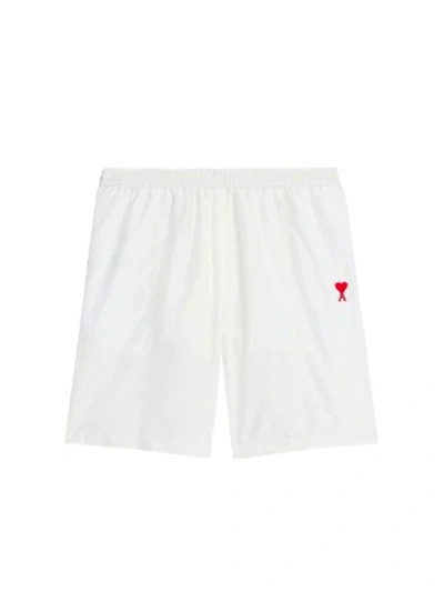 Ami Alexandre Mattiussi Swim Short Swimwear In White