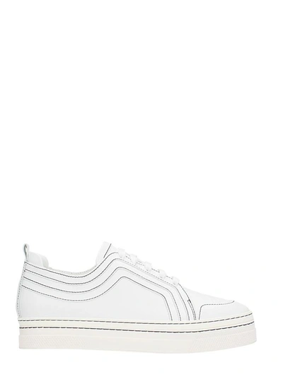 Pierre Hardy Campus White Leather Sneakers