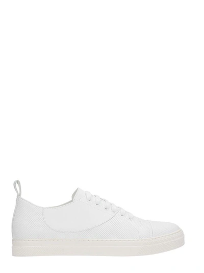 Pierre Hardy Basket Spot White Leather Sneakers