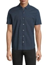 Zachary Prell Clyde Slim Fit Sport Shirt In Navy