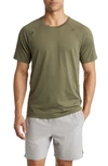 Rhone Reign Short Sleeve T-shirt In Tea Leaf