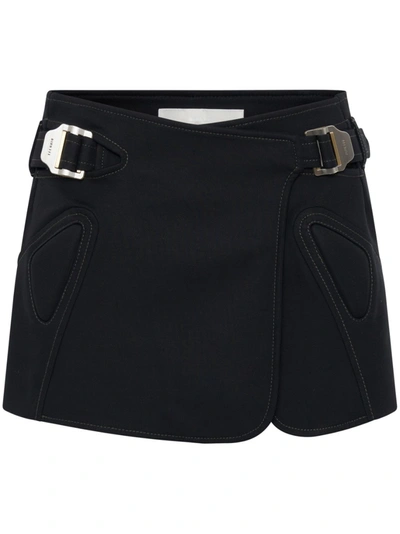 Dion Lee Moto Interlock Miniskirt In Black