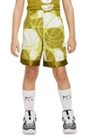 Nike Dri-fit Elite Big Kids' Printed Basketball Shorts In Green