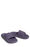 Adidas Originals Adilette 22 Slide Sandals In Purple/purple/black