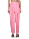 Stella Mccartney Stella Mc Cartney Viscose Linen Trousers In Pink