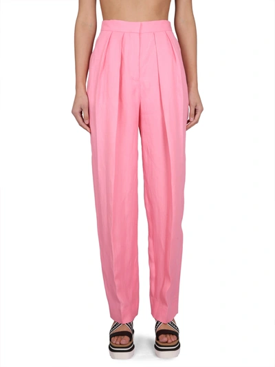 Stella Mccartney Carrot Fit Pants In Pink