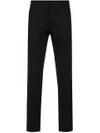 Egrey Tailored Straight Fit Trousers In Black