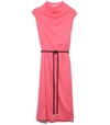 Marc Jacobs Draped Cowl Neck Dress In Pink