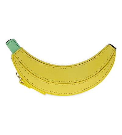 Kate Spade Flights Of Fancy Banana Leather Coin Purse In Yellow Multi |  ModeSens