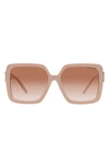 Tiffany & Co 58mm Gradient Square Sunglasses In Pink Grad
