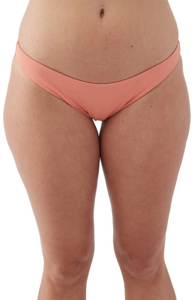 O'neill Saltwater Solids Rockley Bikini Bottoms In Coral