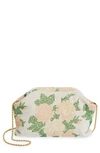 Loeffler Randall Doreen Frame Pouch In Cream Floral