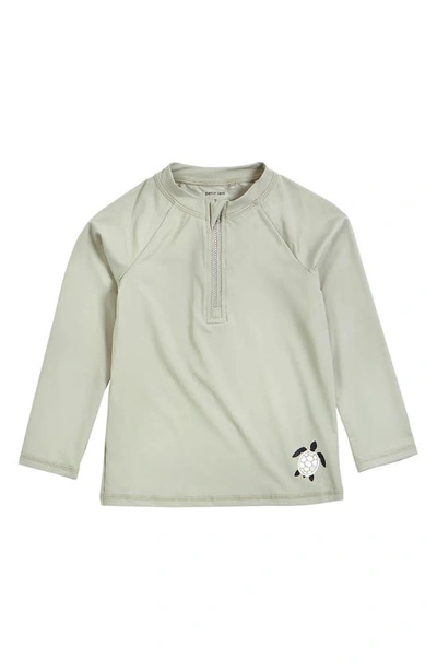 Petit Lem Kids' Long Sleeve Rashguard In Green