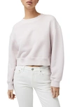 Rag & Bone Cotton Blend French Terry Sweatshirt In Lilac