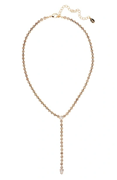 Sorrelli Lena Crystal Tennis Chain Y-necklace