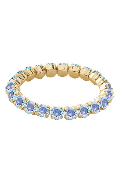 Sorrelli Sienna Ab Crystal Stretch Bracelet In Crystal Aurora Borealis