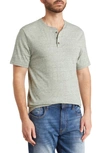 Lucky Brand Cotton Blend Jersey Henley In Four Leaf Clover