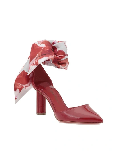 Ferragamo Sorano Pump In Lipstick-bianco-lipstick