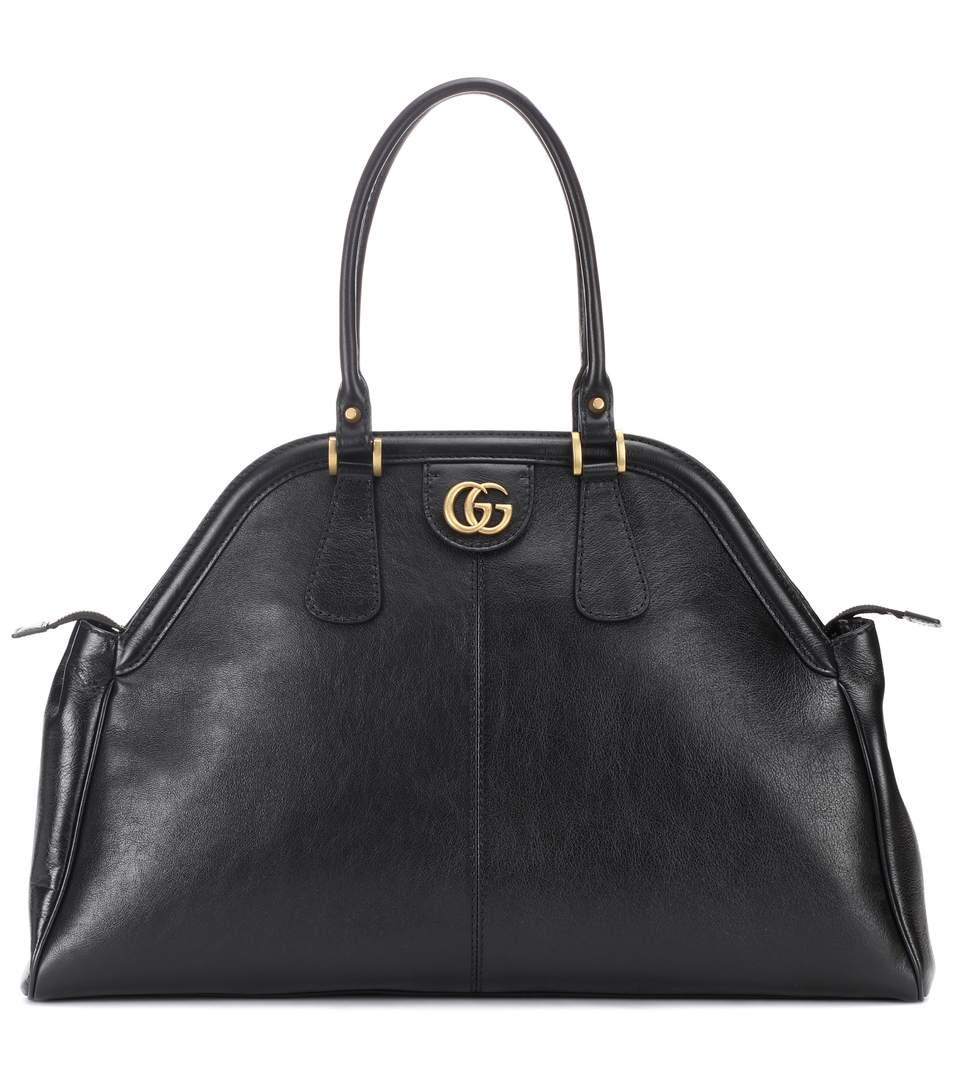 Gucci Re(Belle) Large Leather Shoulder Bag In Black | ModeSens