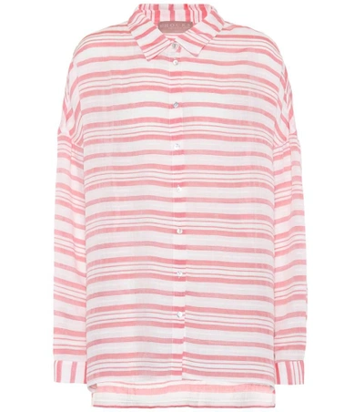 81 Hours Federic Striped Shirt In White