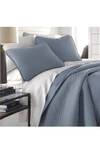 Southshore Fine Linens Vilano Springs Oversized Quilt Set In Slate Blue