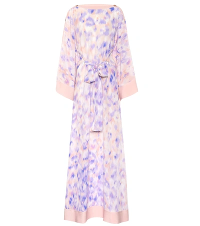 Roberto Cavalli Printed Silk Maxi Dress In Multicoloured