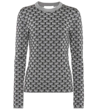 Chloé Cotton-blend Sweater In Grey