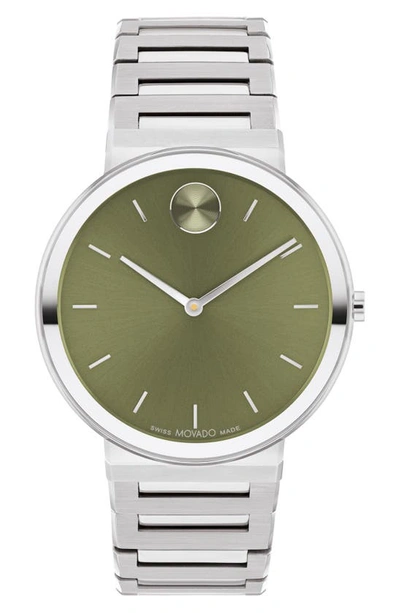 Movado Men's Bold Horizon Stainless Steel Bracelet Watch/40mm In Green
