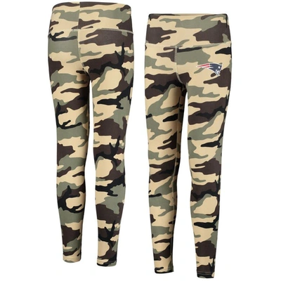 Outerstuff Kids' Girls Youth Camo New England Patriots Left Right Left Leggings
