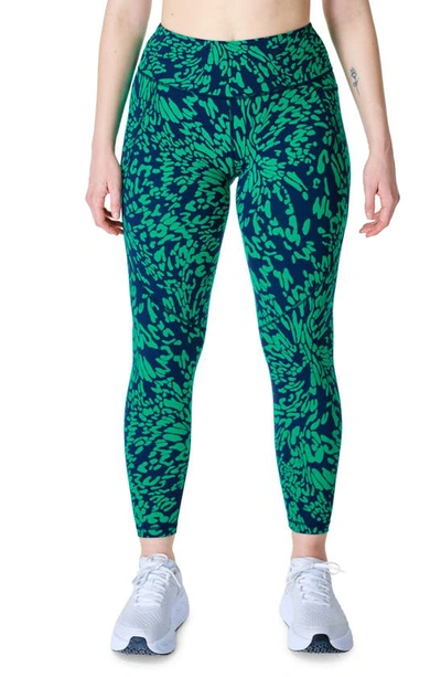 Sweaty Betty Power Pocket Workout Leggings In Green Print