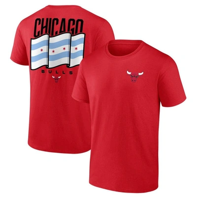 Fanatics Branded Red Chicago Bulls Hometown Originals Clutch T-shirt