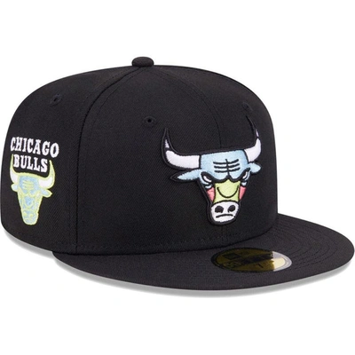 New Era Black Chicago Bulls Color Pack 59fifty Fitted Hat